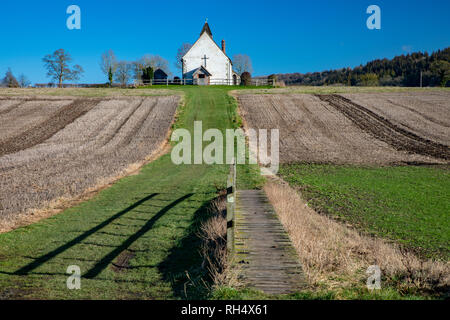 St Hubert Kirche Chalton Stockfoto