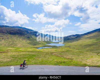 Radfahren auf Mull, Innere Hebriden Stockfoto