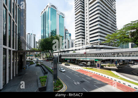 Ein Blick auf die Straßen im Zentrum von Kuala Lumpur, Malaysia Stockfoto