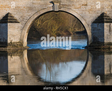 Milton Ferry Bridge über den Fluss Nene, Peterborough, Cambridgeshire Stockfoto