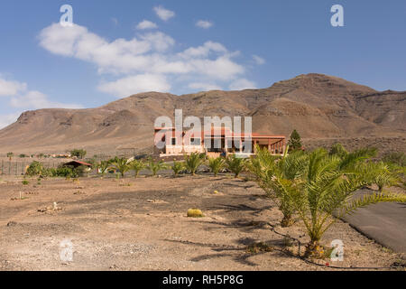 Finca in den Bergen in der Nähe von Teguital, Fuerteventura, Kanarische Inseln, Spanien, Europa Stockfoto