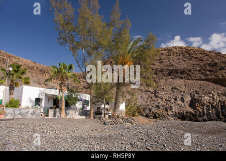 Das Fischerdorf Giniginamar am Playa de Giniginamar. Fuerteventura, Kanarische Inseln, Spanien, Europa Stockfoto