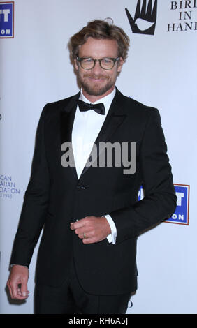 New York, USA. Januar 31, 2019 Simon Baker, an Amerikanische australische Kunst Auszeichnungen bei Skylight Moderne in New York Januar 31, 2019 Credit: RW/Mediapunch Credit: MediaPunch Inc/Alamy leben Nachrichten Stockfoto