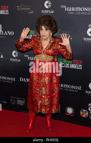 Los Angeles, USA. 31. Januar, 2019. Gina Lollobrigida besucht' Filmen Italien - Los Angeles' Festival im Harmony Gold Theater am Januar 31, 2019 in Los Angeles. Quelle: Wladimir Yazev/Alamy Leben Nachrichten. Stockfoto