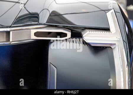 Paris, Frankreich. Januar 2019. Grand Prix Creativ' Erlebnis: Renault EZ-Ultimo - Das Internationale Automobilfestival vereint in Paris die schönsten Konzeptfahrzeuge der Automobilhersteller vom 30. Januar bis 3. Februar 2019. Kredit: Bernard Menigault/Alamy Live News Stockfoto