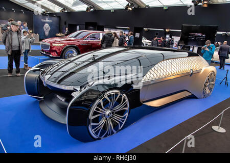Paris, Frankreich. Januar 2019. Grand Prix Creativ' Erlebnis: Renault EZ-Ultimo - Das Internationale Automobilfestival vereint in Paris die schönsten Konzeptfahrzeuge der Automobilhersteller vom 30. Januar bis 3. Februar 2019. Kredit: Bernard Menigault/Alamy Live News Stockfoto