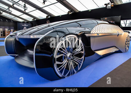 Paris, Frankreich. Januar 2019. Grand Prix Creativ' Erlebnis: Renault EZ-Ultimo - Das Internationale Automobilfestival vereint in Paris die schönsten Konzeptfahrzeuge der Automobilhersteller vom 30. Januar bis 3. Februar 2019. Kredit: Bernard Menigault/Alamy Live News Stockfoto