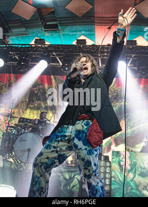 Glasgow, Schottland, Großbritannien. 1 Feb, 2019. Kalifornische Rockband rivalisierenden Söhne, in Konzert im Barrowlands Ballsaal, Kredit: Stuart Westwood/Alamy leben Nachrichten Stockfoto