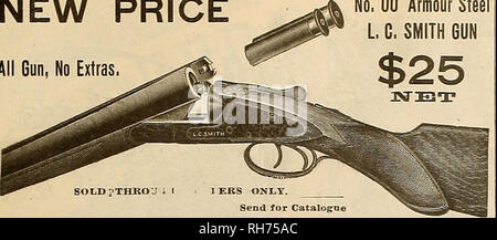 . Züchter und Sportler. Pferde. November 19, 1904]® er txvtii gveebev gipavtstnan 15 NEUE PREIS Alle Gewehr, keine Extras. Nein, 00 Rüstung Stahl L.G.SMITH GEWEHR. HUNTER ARMS CO., Fulton, N.Y.. Bitte beachten Sie, dass diese Bilder sind von der gescannten Seite Bilder, die digital für die Lesbarkeit verbessert haben mögen - Färbung und Aussehen dieser Abbildungen können nicht perfekt dem Original ähneln. extrahiert. San Francisco, Calif.: [s. n. ] Stockfoto