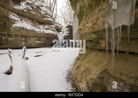 Verhungert Rock State Park, LaSalle County, Illinois, USA Stockfoto