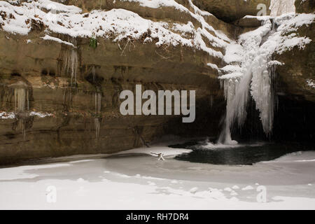 Verhungert Rock State Park, LaSalle County, Illinois, USA Stockfoto