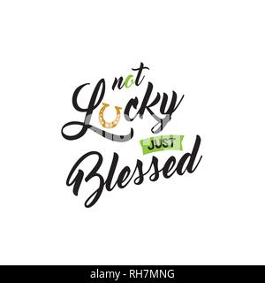 Cute Schriftzug Phrase von St. Patrick's Day. Vector Angebot für Fahnen, T-Shirts und Karten. Vector Illustration Stock Vektor