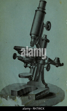 . IllustreÌe Brebissonia, Revue mensuelle de Botanique cryptogamique et d'anatomie veÌgeÌtale. Kryptogamen. Micros*. [&Gt; e grand modÃ¨le de Garl ZEISS, Opticien à Jena.. Bitte beachten Sie, dass diese Bilder sind von der gescannten Seite Bilder, die digital für die Lesbarkeit verbessert haben mögen - Färbung und Aussehen dieser Abbildungen können nicht perfekt dem Original ähneln. extrahiert. Societe crytogamique de France. Paris [etc. Charles Noblet [usw.] ] Stockfoto