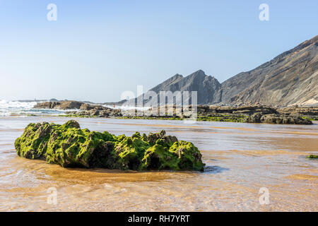 Schönen Praia da Amoreira neben Aljezur, an der Westküste der Algarve, Portugal Stockfoto