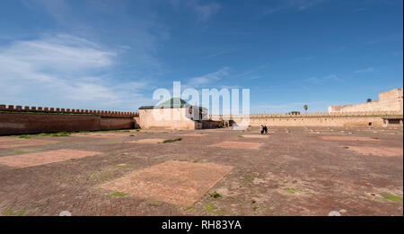 Kara Gefängnis - Großen Platz oberhalb der mittelalterlichen unter der Erde im Gefängnis der christlichen Sklaven in Meknes, Marokko Stockfoto