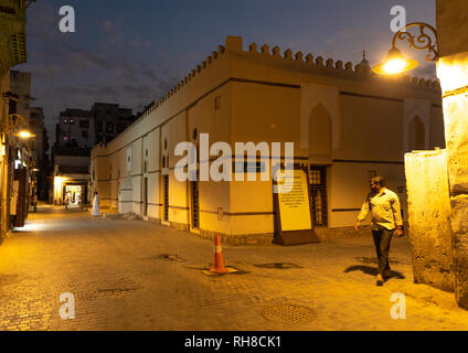 Street Scene bei Nacht, Mekka Provinz, Jeddah, Saudi-Arabien Stockfoto