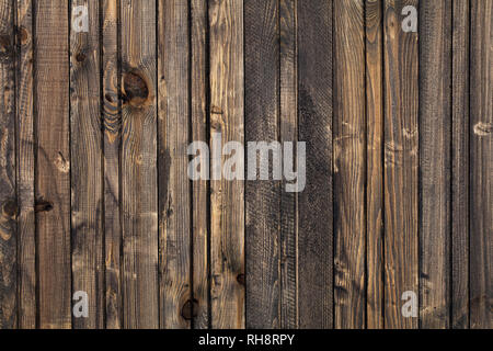 Alte braune Holz Hintergrund, rustikale Holz- Oberfläche mit Kopie Raum Stockfoto