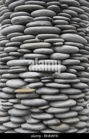 Haufen Kiesel oder Steine verwendet eine große Fläche zu machen. Stockfoto