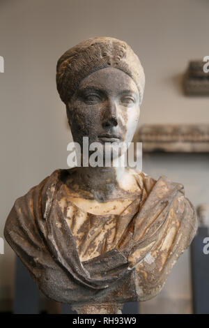 Vibia Sabina (83-136/137). Römischen Kaiserin, die Frau von Kaiser Hadrian. 122-128 Ad. Büste. Marmor. Der Met. New York USA Stockfoto