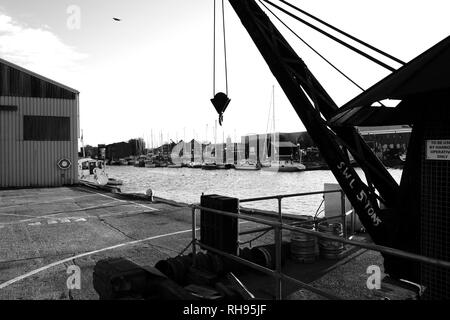 Medina Quay, Newport, Isle of Wight, England, UK. Stockfoto