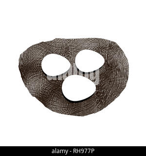 Nest und Eier Symbol isoliert Stockfoto