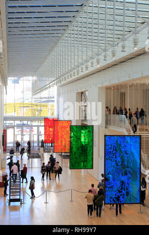 Kenneth und Anne Griffen Gericht im modernen Flügel des Art Institute Chicago vom italienischen Architekten Renzo Piano Chicago Illinois USA, gebaut. Stockfoto