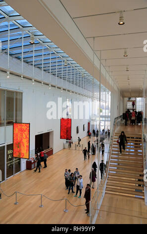 Kenneth und Anne Griffen Gericht im modernen Flügel des Art Institute Chicago vom italienischen Architekten Renzo Piano Chicago Illinois USA, gebaut. Stockfoto