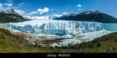 Blick auf Gletscher Perito Moreno Stockfoto