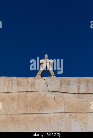 Detail einer traditionellen Schlamm Haus, Najran Provinz Najran, Saudi-Arabien Stockfoto