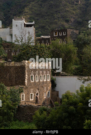 Rijal Almaa Heritage Village, Asir Provinz, Rijal Alma, Saudi-Arabien Stockfoto