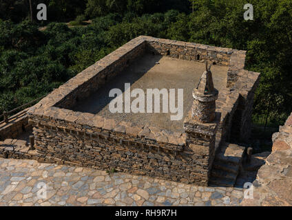 Moschee in Dhee Ayn Marmor Dorf, Al-Bahah region, Al Mukhwah, Saudi-Arabien Stockfoto