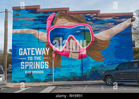 High Springs, Florida ist Gateway in den Norden Floridas beliebten natürlichen Quellen. Stockfoto