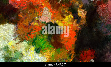 Abstrakte künstlerischen Hintergrund. In warmen, lebhaften Textur. Moderne Impressionismus Wand Kunst für Drucken. Surrealer Abstraktion zum Verkauf auf Lager. Moderne Einrichtung Stockfoto