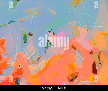 Abstrakte künstlerischen Hintergrund. In warmen, lebhaften Textur. Moderne Impressionismus Wand Kunst für Drucken. Surrealer Abstraktion zum Verkauf auf Lager. Moderne Einrichtung Stockfoto
