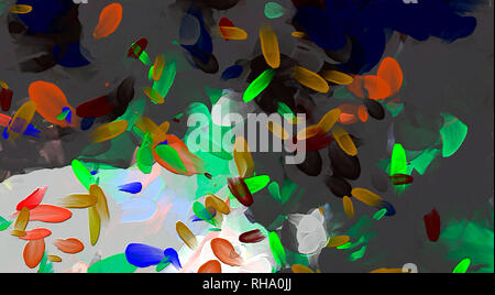 Abstrakte künstlerischen Hintergrund. In warmen, lebhaften Textur. Moderne Impressionismus Wand Kunst für Drucken. Surrealer Abstraktion zum Verkauf auf Lager. Moderne Einrichtung Stockfoto