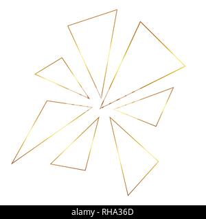 Nahtlose geometrischen. Goldener Hintergrund. Die nahtlose Vektor. Golden Textur. Geometrische Hintergrund mit Dreieck. Gold, Glitter, Moderne Stock Vektor
