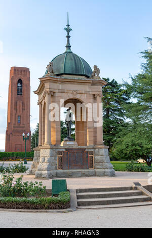 Boer war Memorial in Carillon Park in Bathurst, New South Wales, Australien Stockfoto