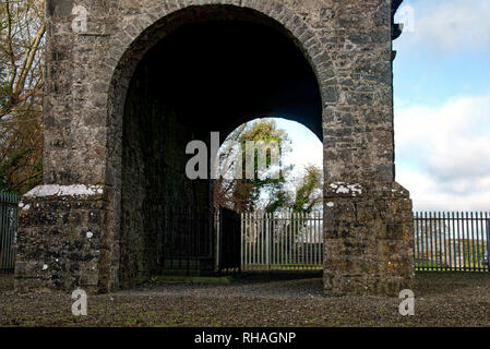 Die conolly Narrheit, der Obelisk, ursprünglich der Conolly Narrheit, ist ein Obelisk Struktur und National Monument in der Nähe von Maynooth, County Kildare, Irland. Stockfoto