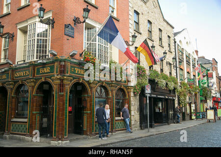 Bars und Pubs in Temple Bar Dublin Süden Irlands Stockfoto