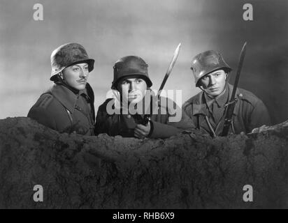 John Emery, Noah Beery Jr., Henry Jäger, auf dem der Film, "Der Weg zurück", Universal Pictures, 1937 Stockfoto