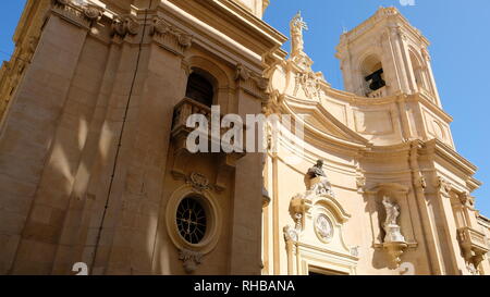 Valletta, die Hauptstadt von Malta. Dies ist eine Ansicht des hl. Dominikus Kirche. Ursprünglich wurde im Jahr 1571 gegründet. Stockfoto