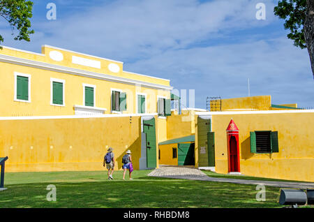 Eintrag weg withred senty, um Fort Christiansvaern in Christiansted St Croix USVI Stockfoto