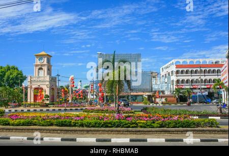 Surin Kreis Clock Tower, Phuket, Phuket, Thailand Stockfoto