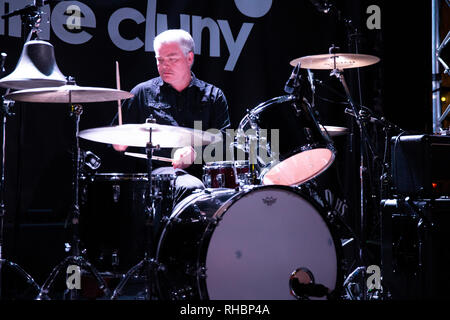 Newcastle upon Tyne/UK 31. Januar 2019 - Die Messthetics drummer Brendan Canty in Newcastle Cluny Stockfoto