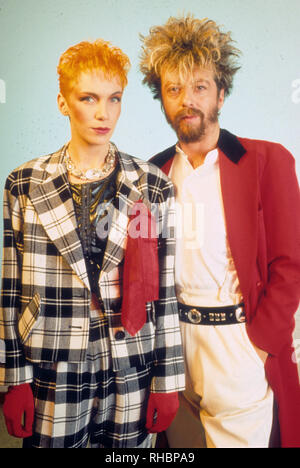 EURYTHMICS UK Pop Duo mit Annie Lennox und Dave Stewart über 1987 Stockfoto