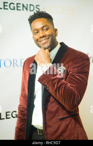 Atlanta, Georgia, USA. 01 Feb, 2019. Harry Douglas besucht 'Lichtblick' Foundation Gold Jacke Partei für einen Zweck am Februar 01, 2019 in Atlanta, Georgia. Credit: MediaPunch Inc/Alamy leben Nachrichten Stockfoto