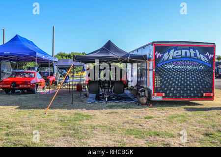 Portland, Victoria, Australien. 2 Feb, 2019. WildBunch aufgeladenen Outlaws - 02. Februar 2019 - Südküste Raceway - Portland - Victoria - Australien. Pit Lane. Credit: Brett Keating/Alamy leben Nachrichten Stockfoto