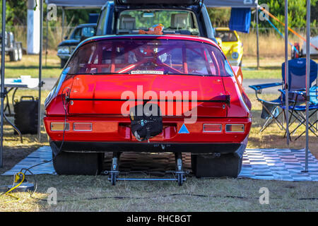 Portland, Victoria, Australien. 2 Feb, 2019. WildBunch aufgeladenen Outlaws - 02. Februar 2019 - Südküste Raceway - Portland - Victoria - Australien. Pit Lane. Credit: Brett Keating/Alamy leben Nachrichten Stockfoto