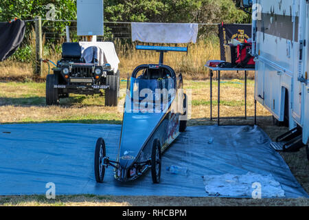 Portland, Victoria, Australien. 2 Feb, 2019. WildBunch aufgeladenen Outlaws - 02. Februar 2019 - Südküste Raceway - Portland - Victoria - Australien. Pit Lane. Credit: Brett Keating/Alamy leben Nachrichten Stockfoto