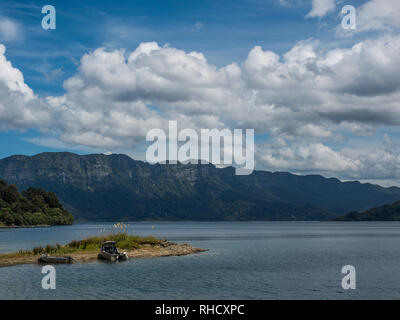 See Waikaremona, im Sommer, Mokau Landung, Te Urewera National Park, North Island, Neuseeland Stockfoto